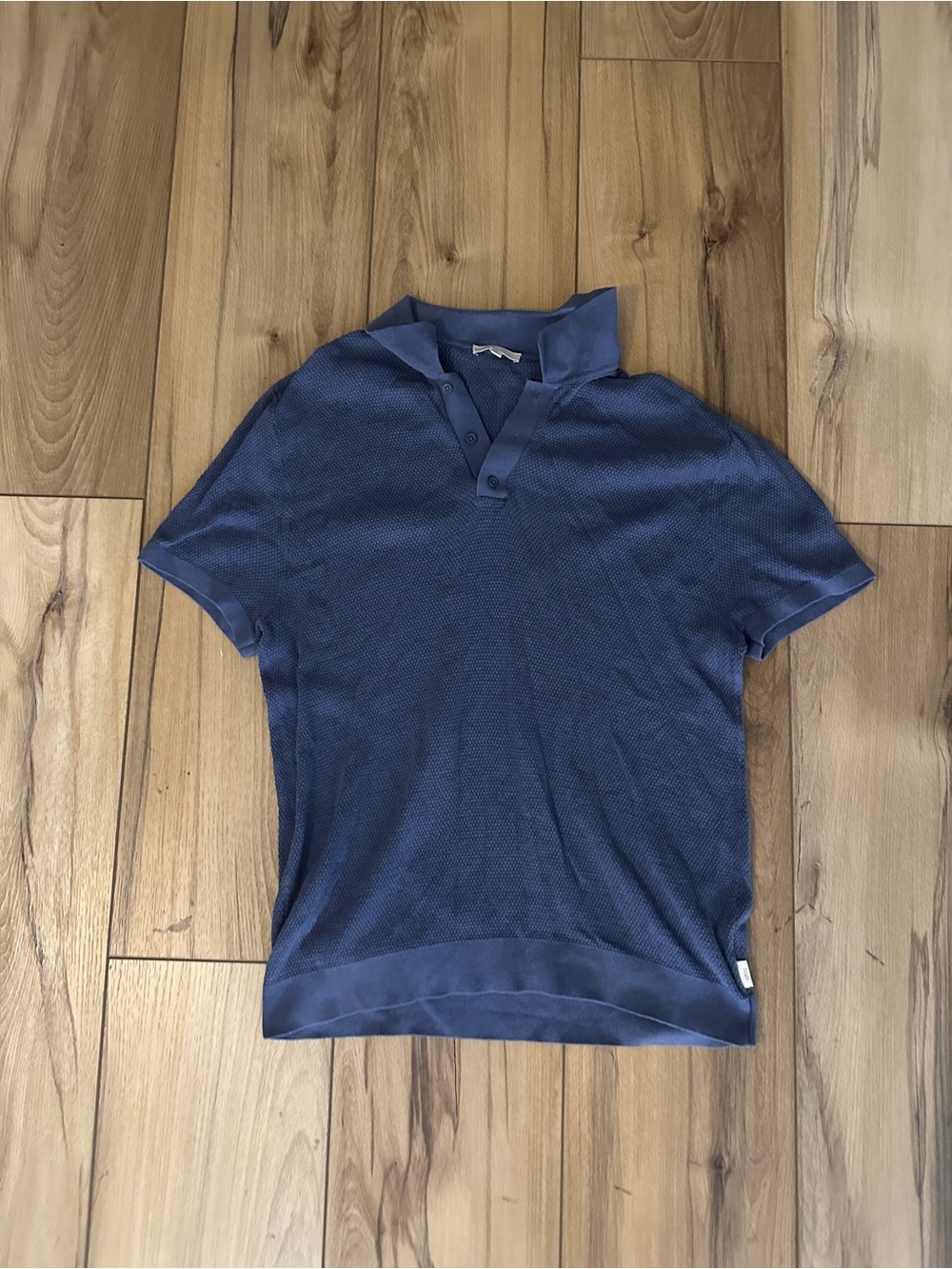 Onia Men's Navy Blue Knit Polo
